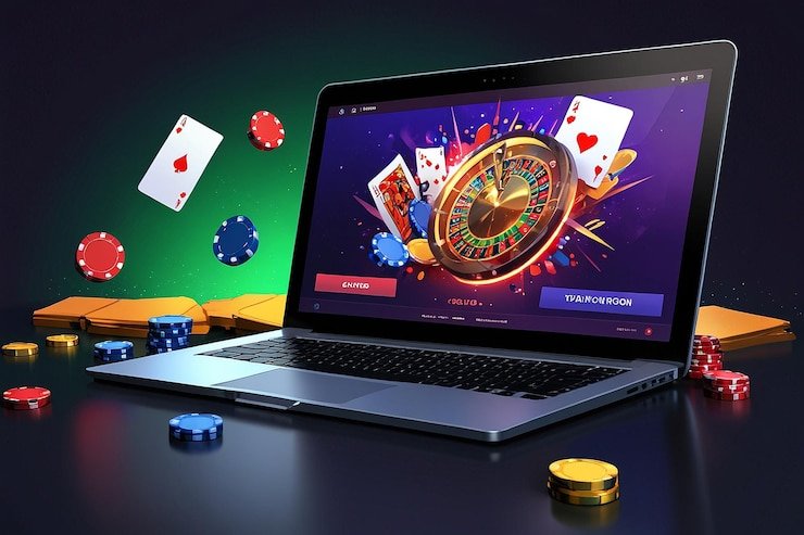 Efek bom ikan dalam layar arcade